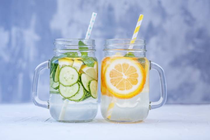 hydrating with infused waters